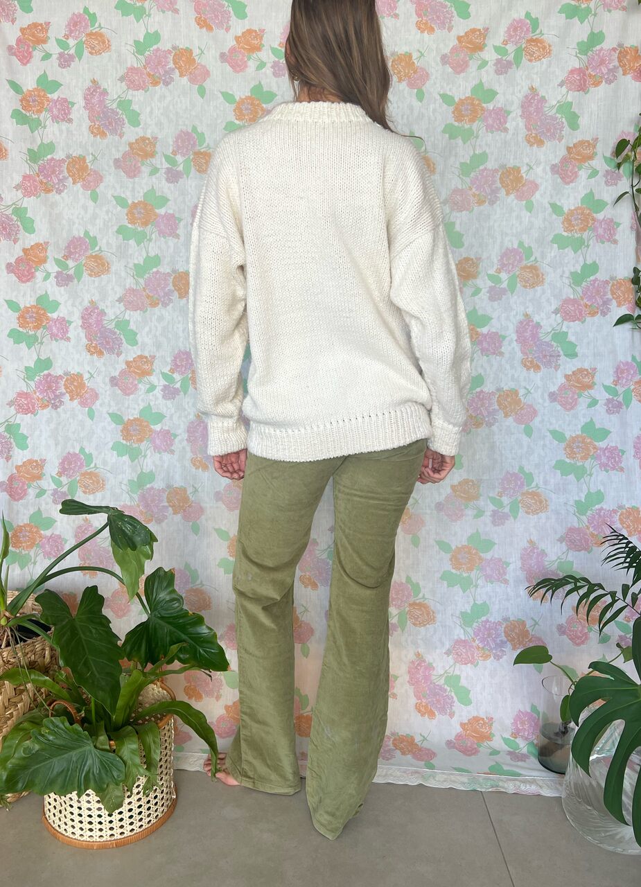 90's Creamy Tricot Sweater