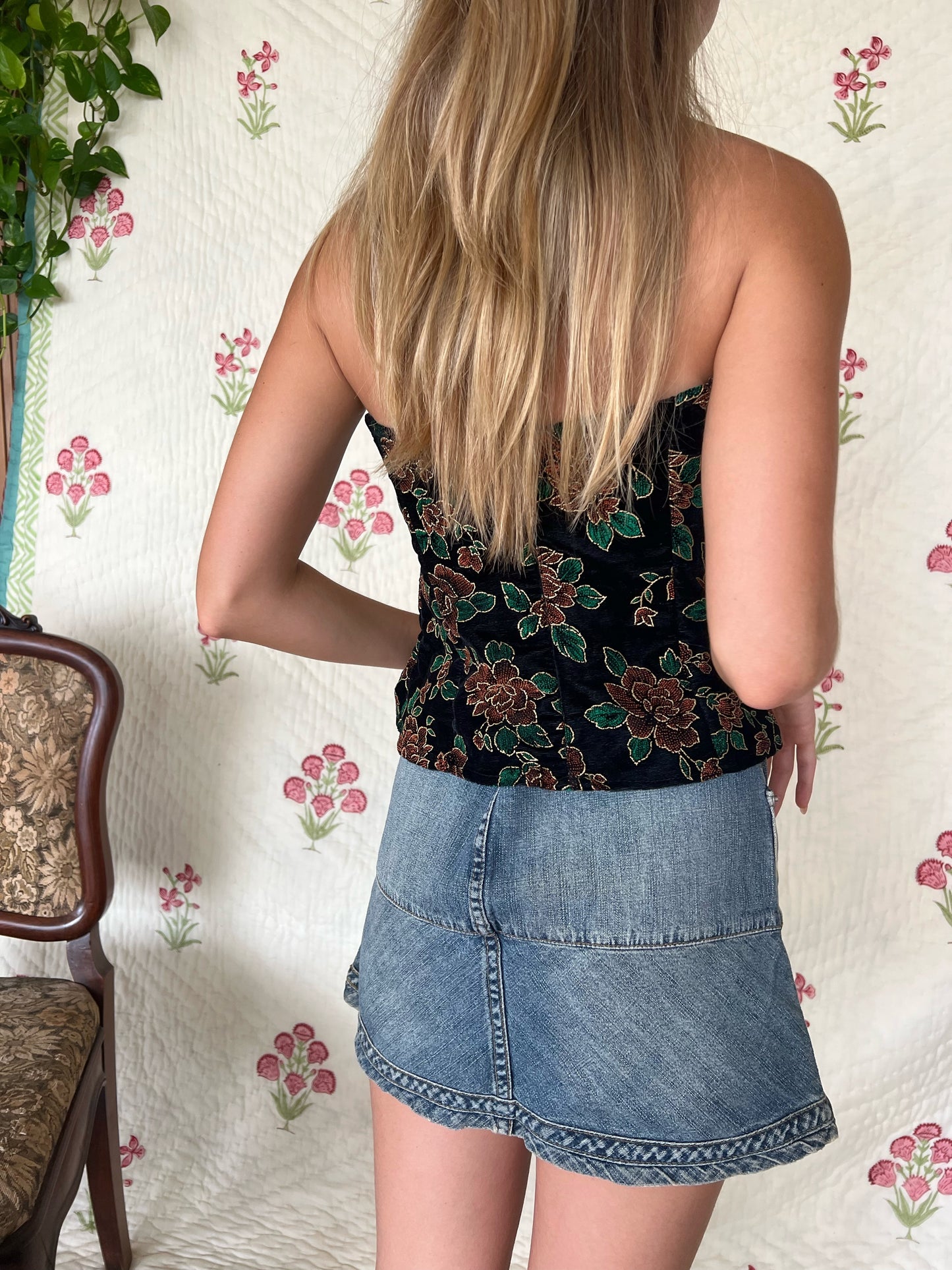 90's Philippe Martin Denim Mini Skirt