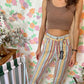 80’s Striped Hamuche Printed Pants - with the tag!