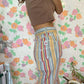 80’s Striped Hamuche Printed Pants - with the tag!