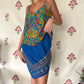 2000's Blue Knit Skirt