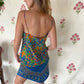 90's Brazilian Printed Strap Top