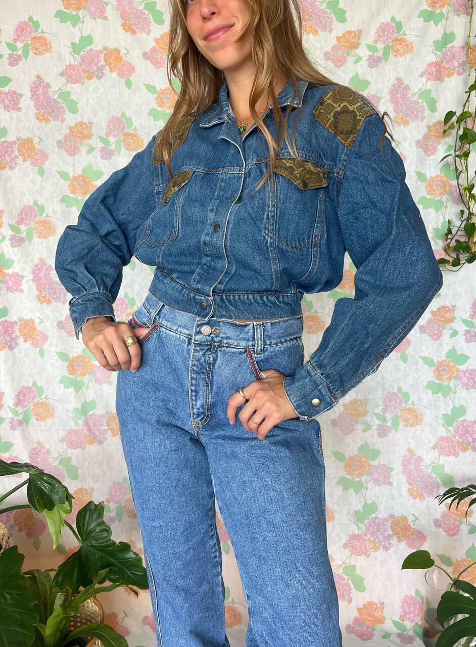 90's Cropped Denim Jacket