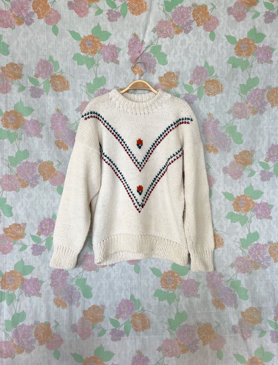 90's Creamy Tricot Sweater