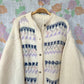 90's Detailed Button Sweater