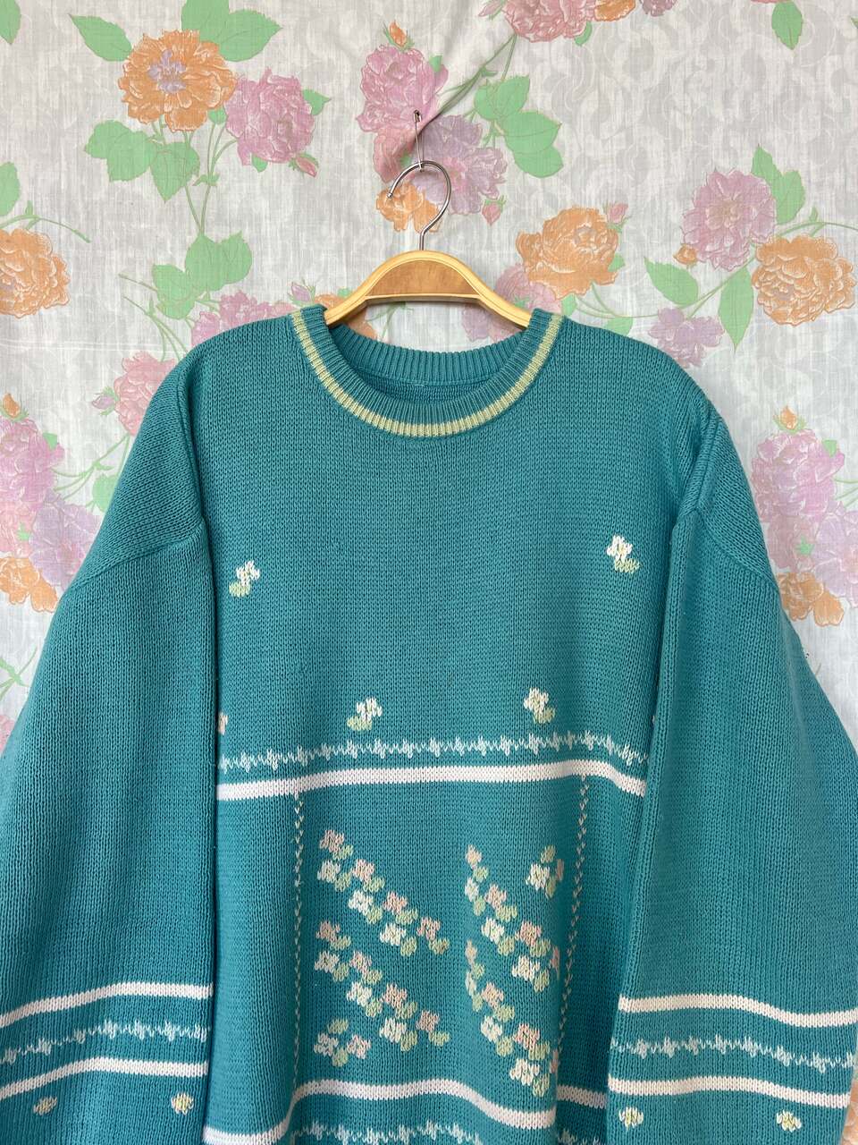 90's Unique Detailed Sweater