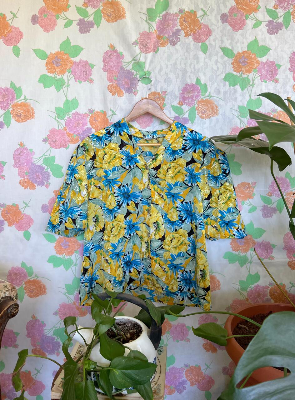 Unique Flower Printed Shirt