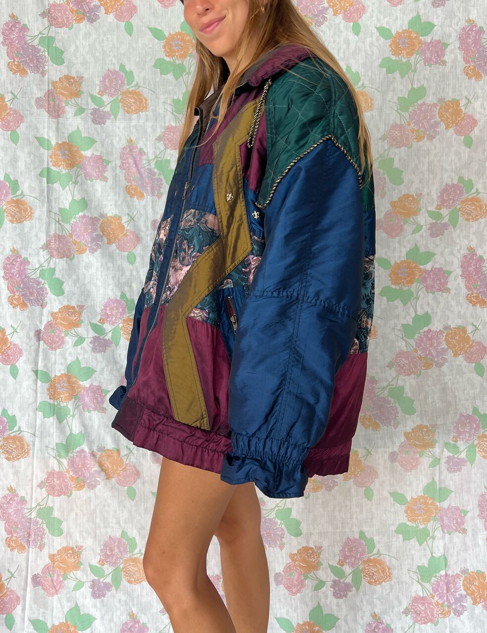 90's Hysterical Patterns Puffer Coat