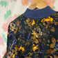 90's Dark Floral Print Sweatshirt
