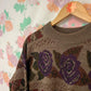90's Wool Roses Sweater