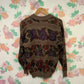 90's Wool Roses Sweater