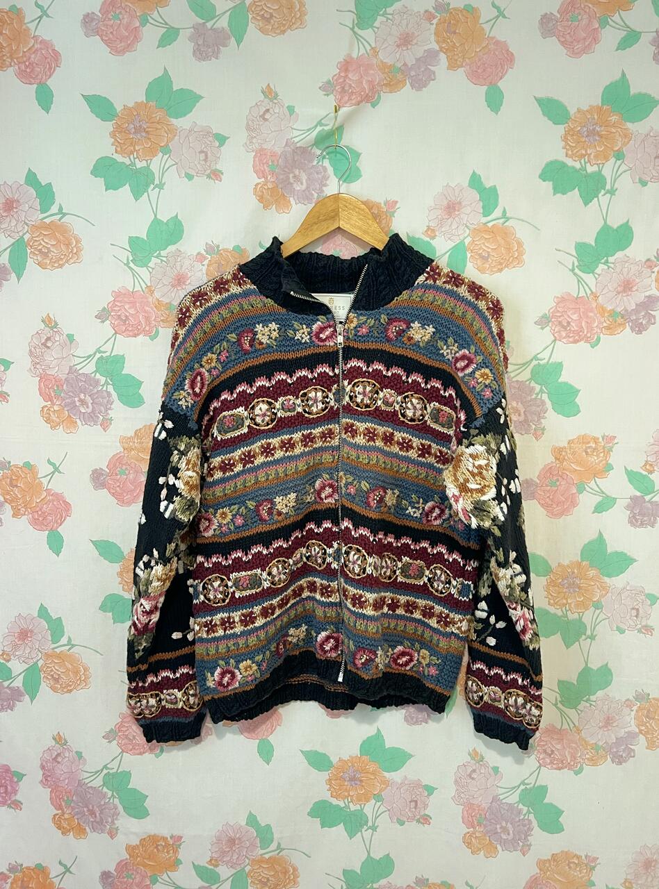 00's Multicolor Wool Cardigan