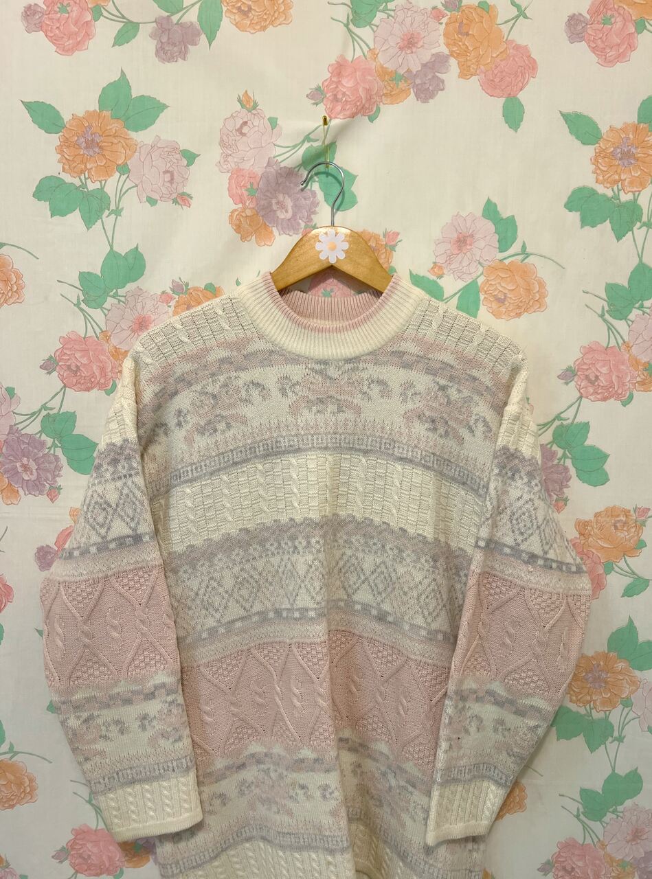 90's Pastel Tones Sweater