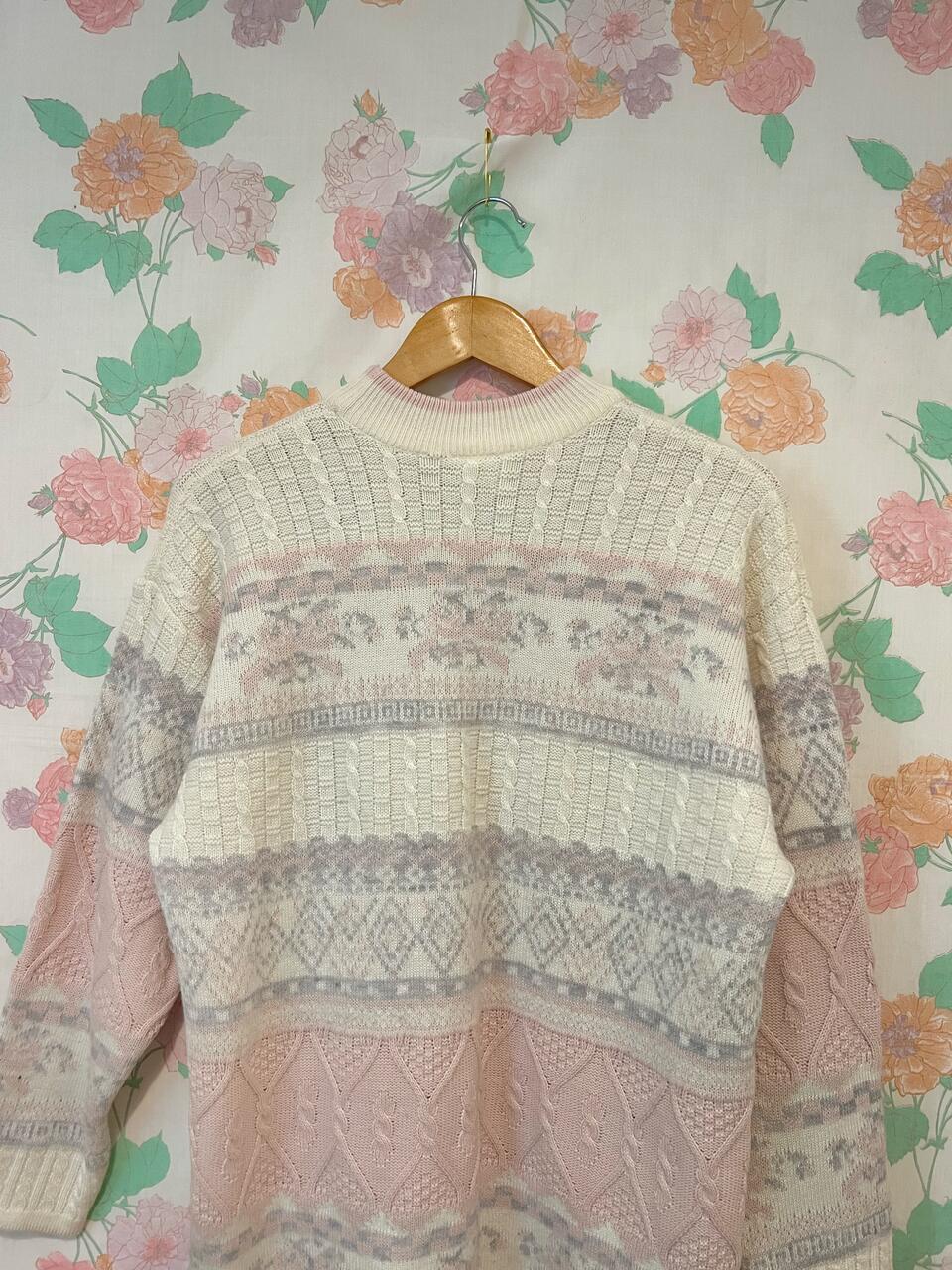 90's Pastel Tones Sweater