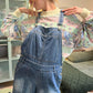 90's Classic Wide Denim Overalls
