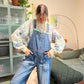 90's Classic Wide Denim Overalls