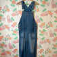 90's Classic Wide Denim Overalls