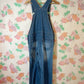 90's Classic Wide Denim Overalls