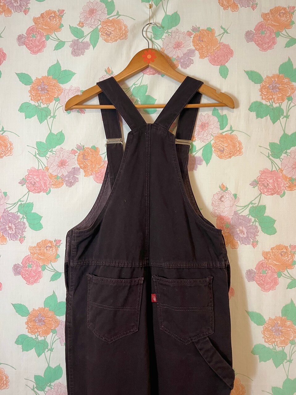 90's Brown Denim Overalls