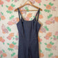 00's Denim Flare Jumpsuit