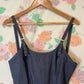 00's Denim Flare Jumpsuit