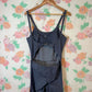 00's Denim Flare Jumpsuit