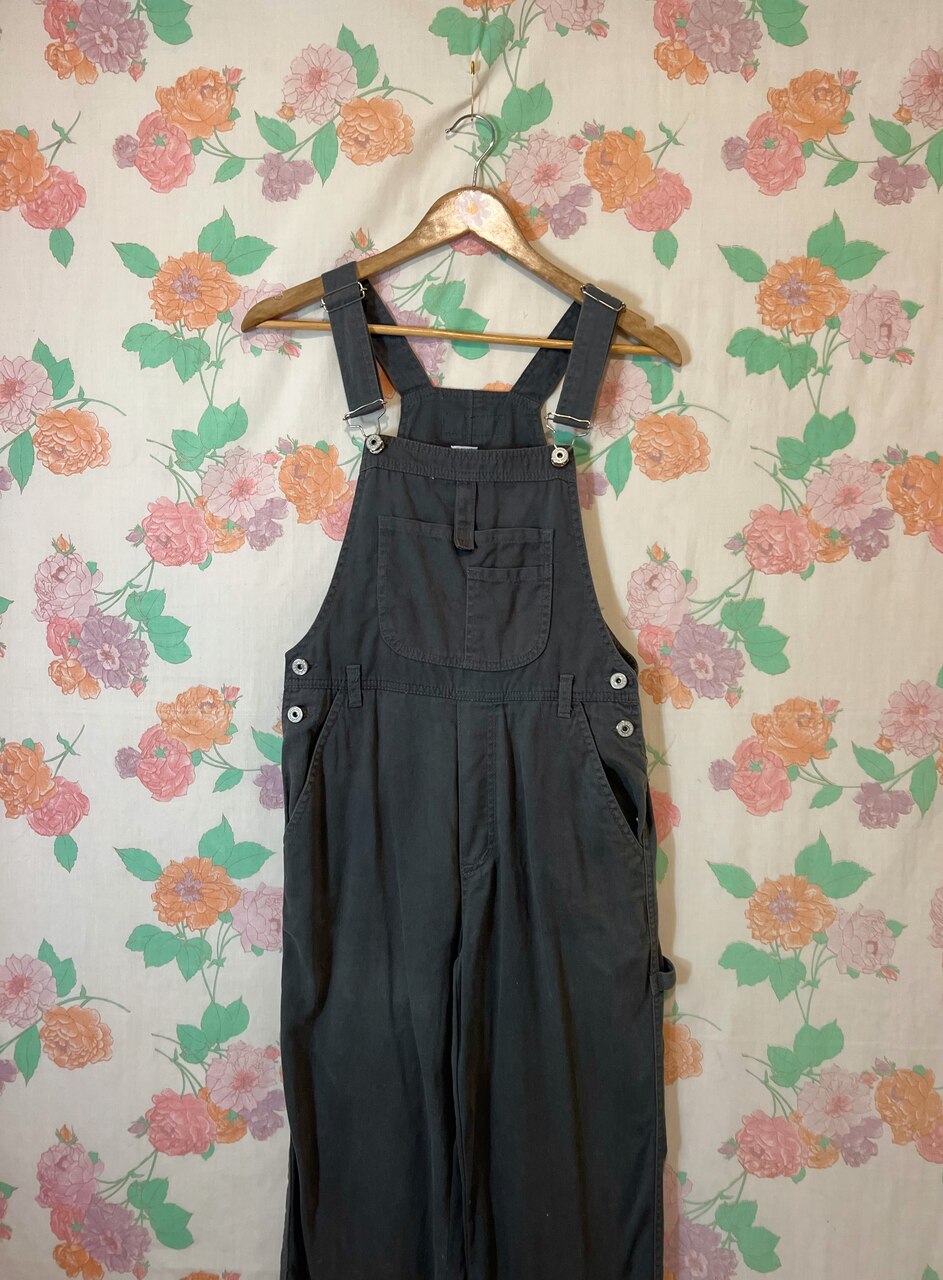 90's Ultra-Dark Green Overalls