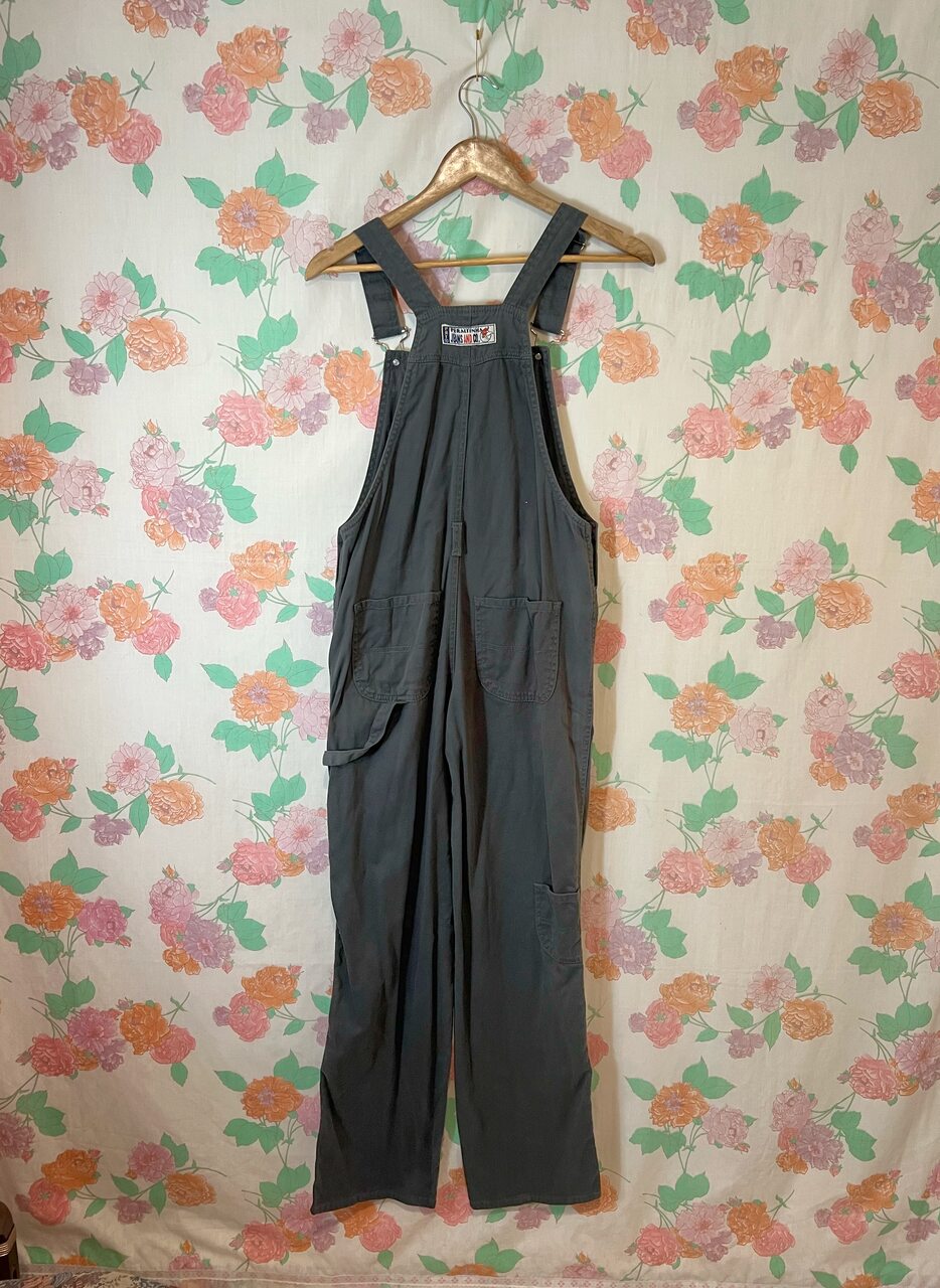 90's Ultra-Dark Green Overalls