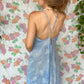 90's Blue Embroidered Nightdress