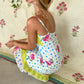 90's Polka Dot Floral Dress
