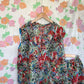 Flower Printed Collar Set
