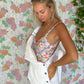 90's White Short Jumpsuit