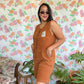 Caramel Vintage Cotton Jumpsuit