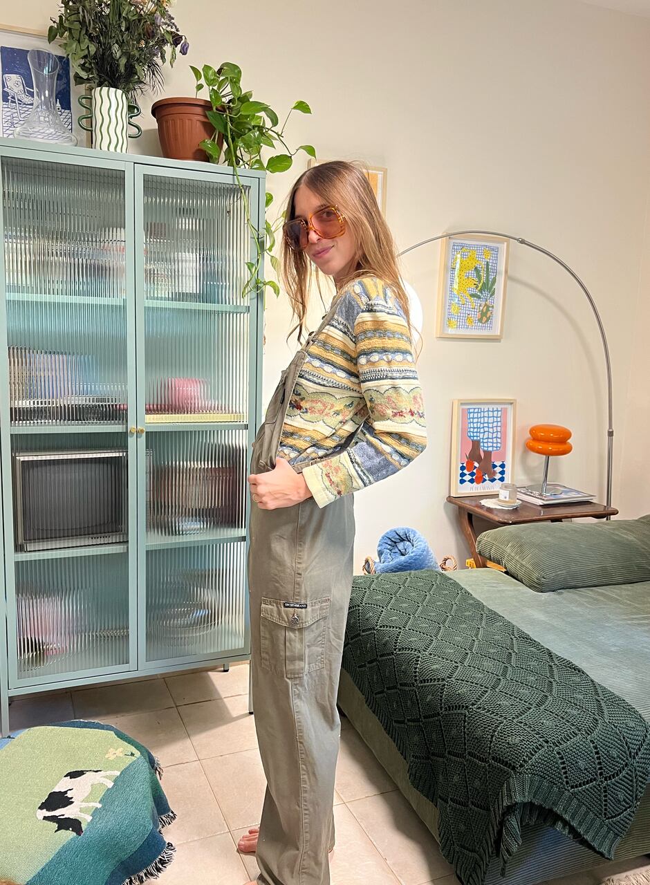 90's Dreamy Floral Sweater