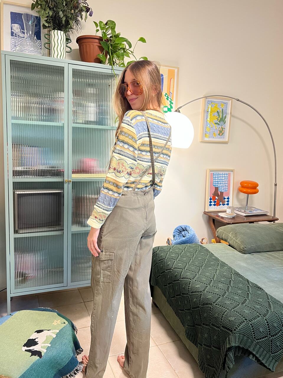 90's Dreamy Floral Sweater