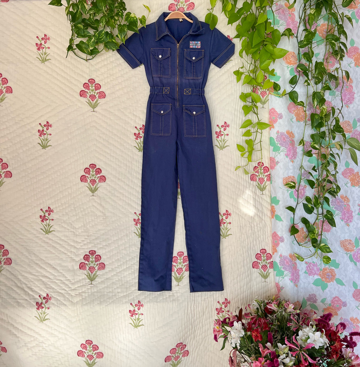 90's Unique Blue Overall