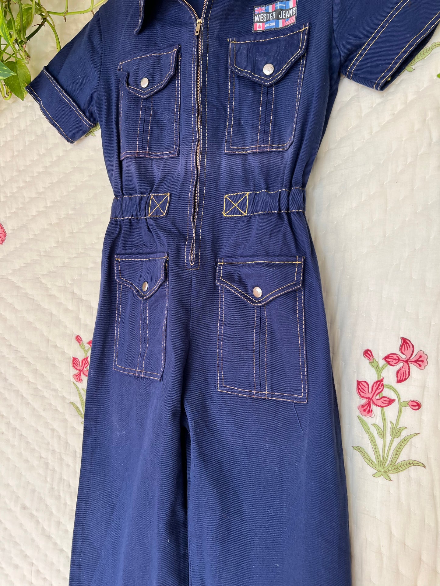 90's Unique Blue Overall