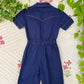 90's Unique Blue Overall