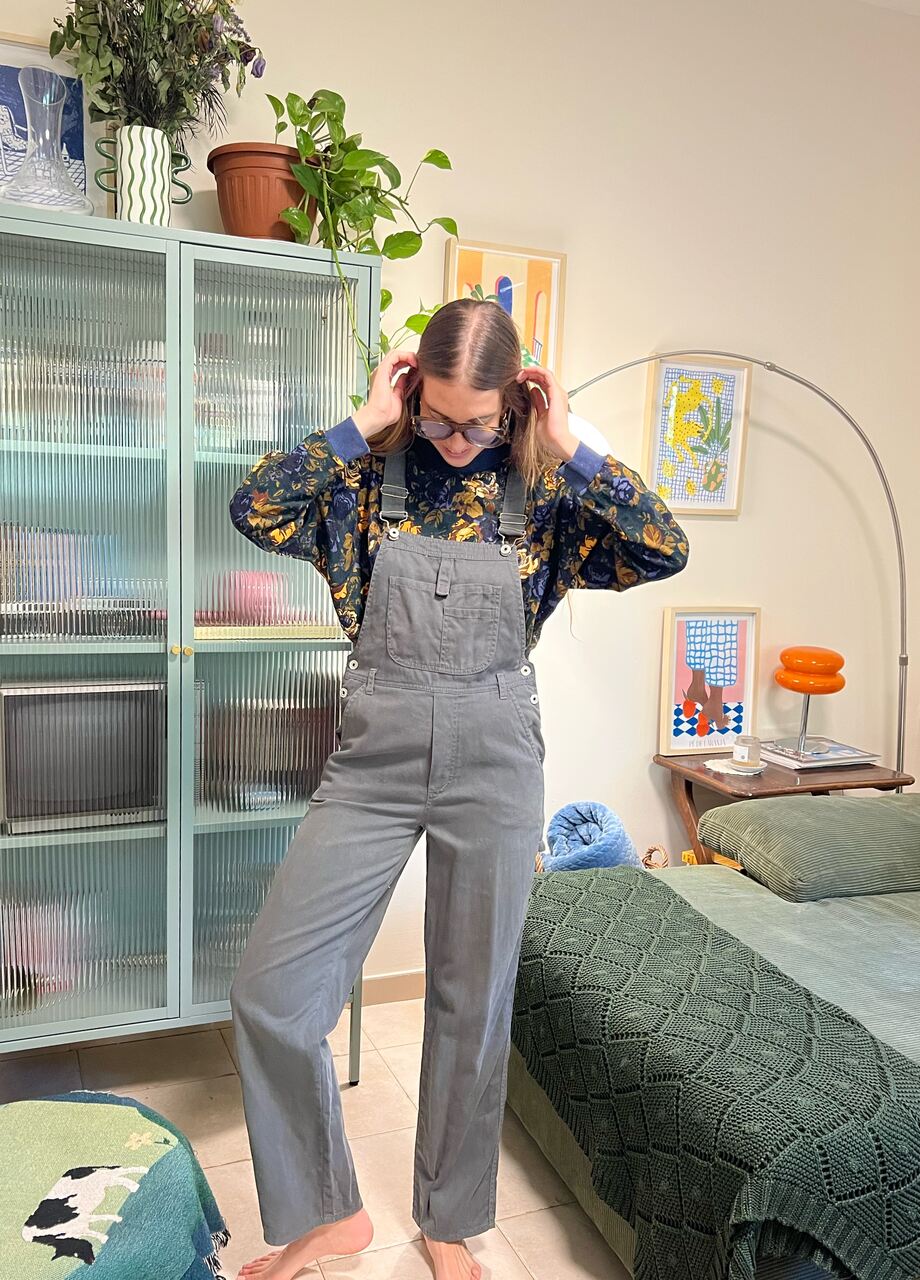 90's Ultra-Dark Green Overalls