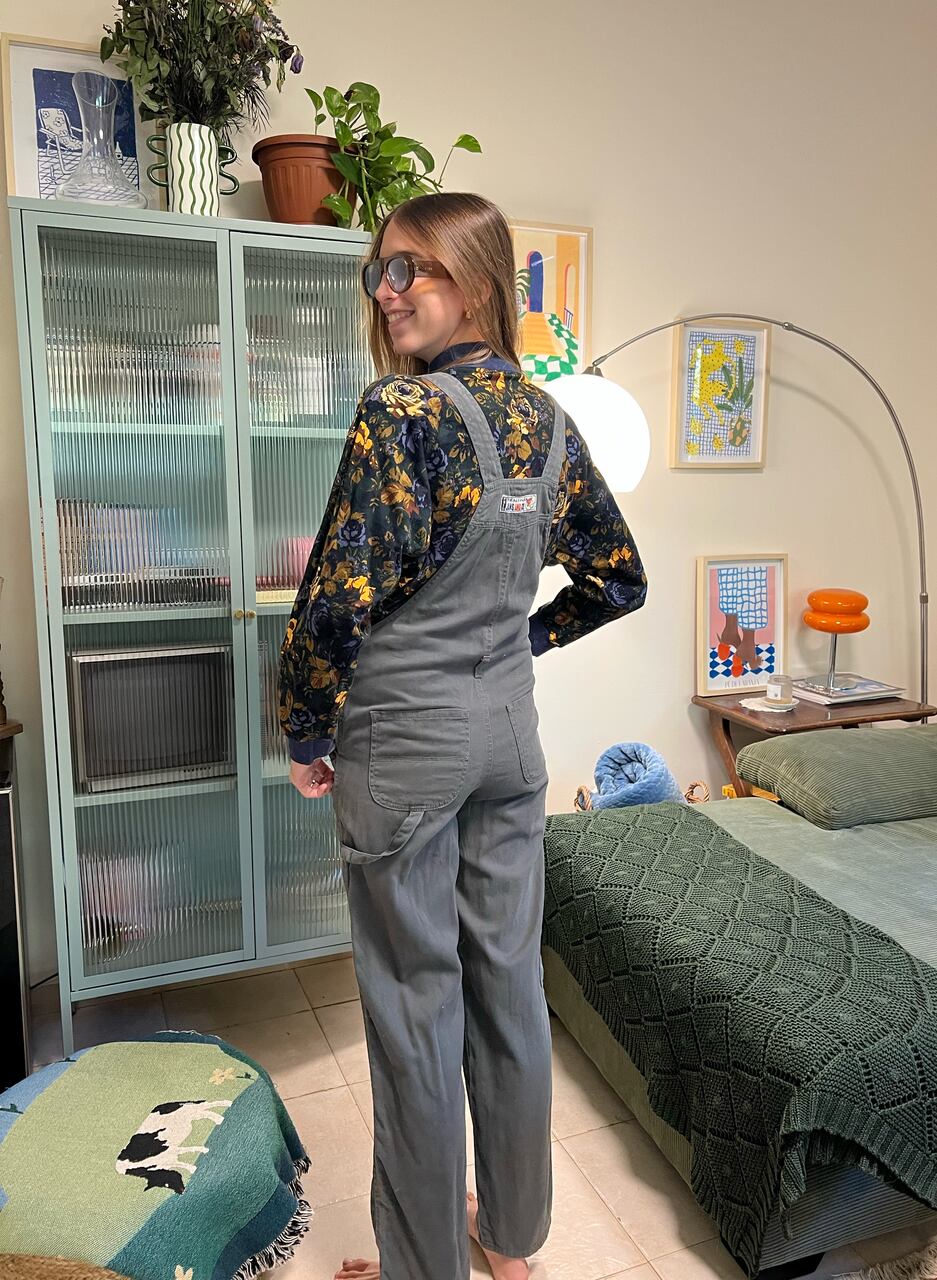 90's Ultra-Dark Green Overalls