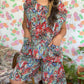 Flower Printed Collar Set