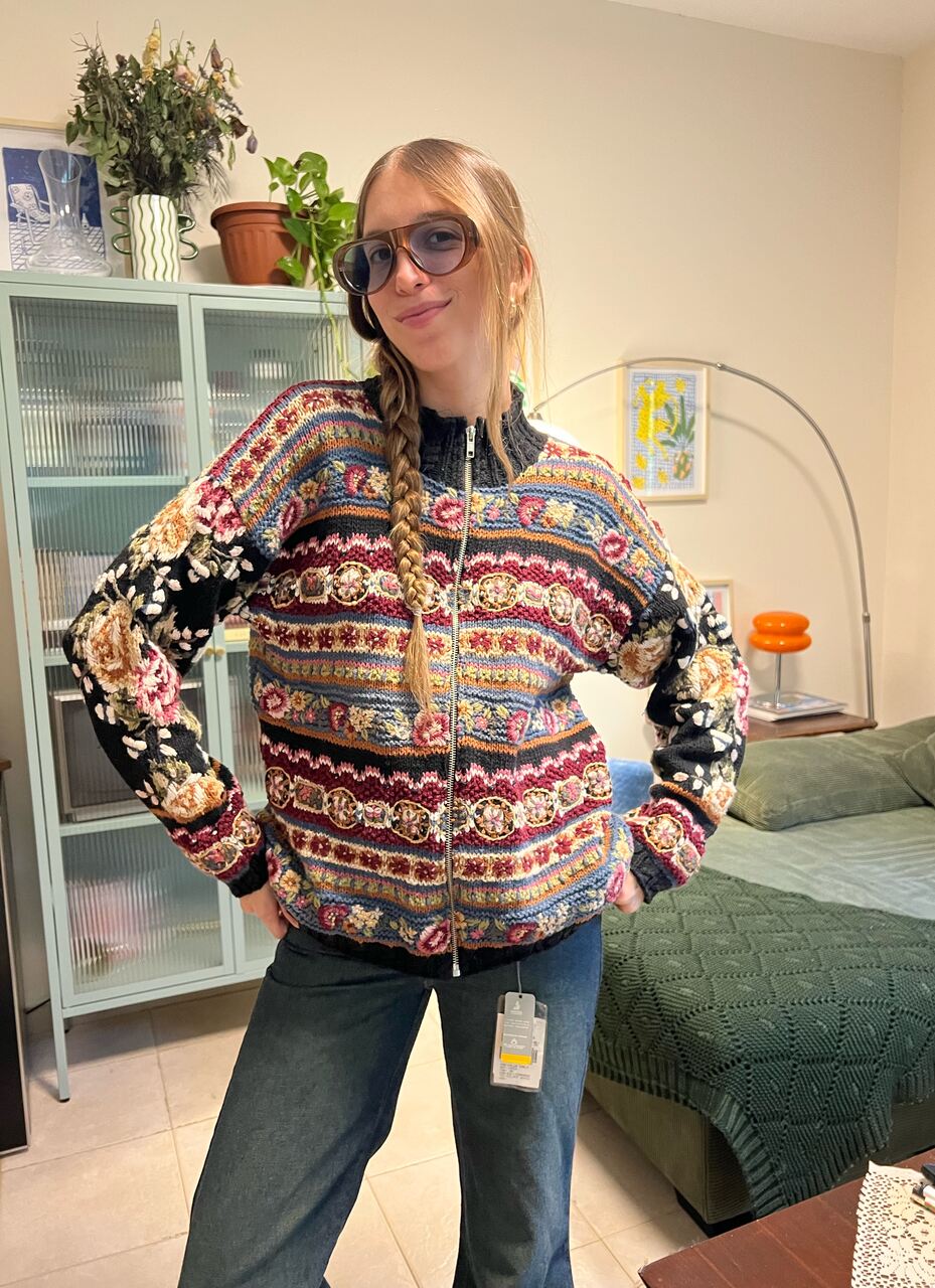 00's Multicolor Wool Cardigan