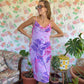 2000's Purple Swirl Dress