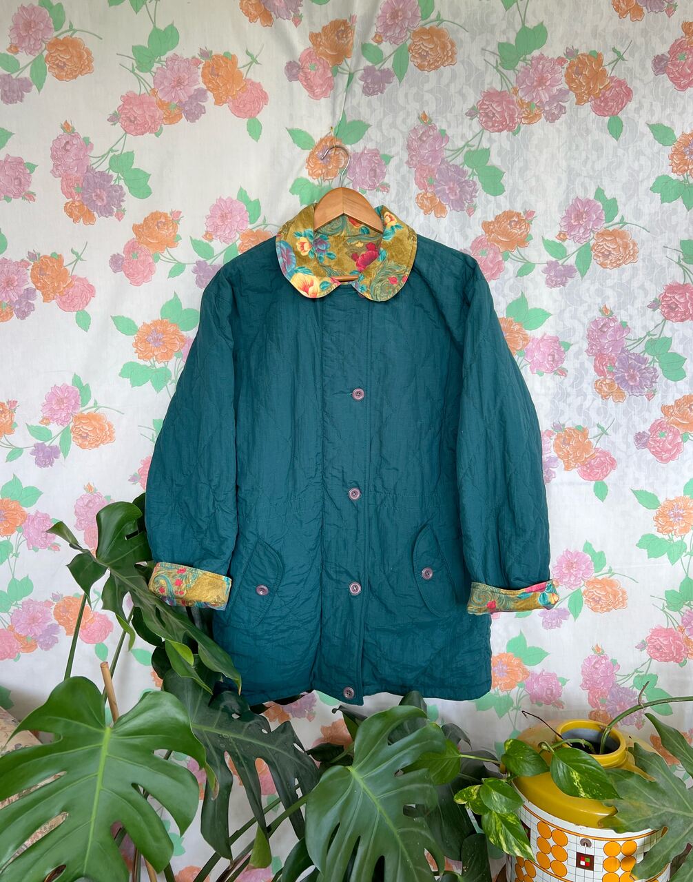 Flower Garden Vintage Double Sided Coat