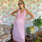 2000's Pink Flower Dress