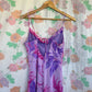 2000's Purple Swirl Dress