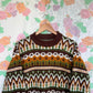 Vintage Ethnic Brown Sweater