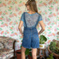 90's Blue Rose Top