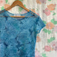 90's Blue Rose Top