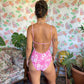 90's Unique Pink Swimsuit
